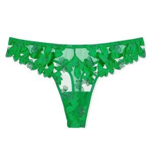 VICTORIA'S SECRET VERY SEXY ZIGGY GLAM FLORAL EMBROIDERY THONG PANTY